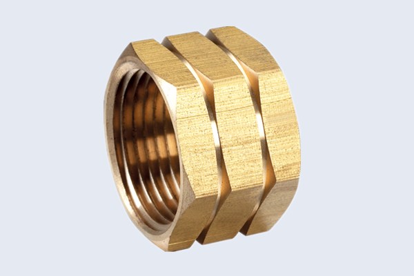 Accouplement en laiton hexagonal rainuré N40111011Y