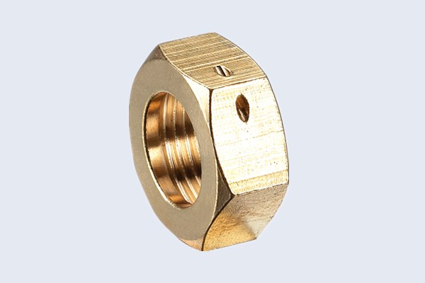 Écrou de vis en laiton hexagonal avec trou N40111020X